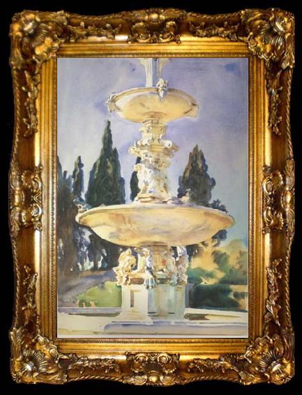 framed  John Singer Sargent In a Medici Villa (mk18), ta009-2